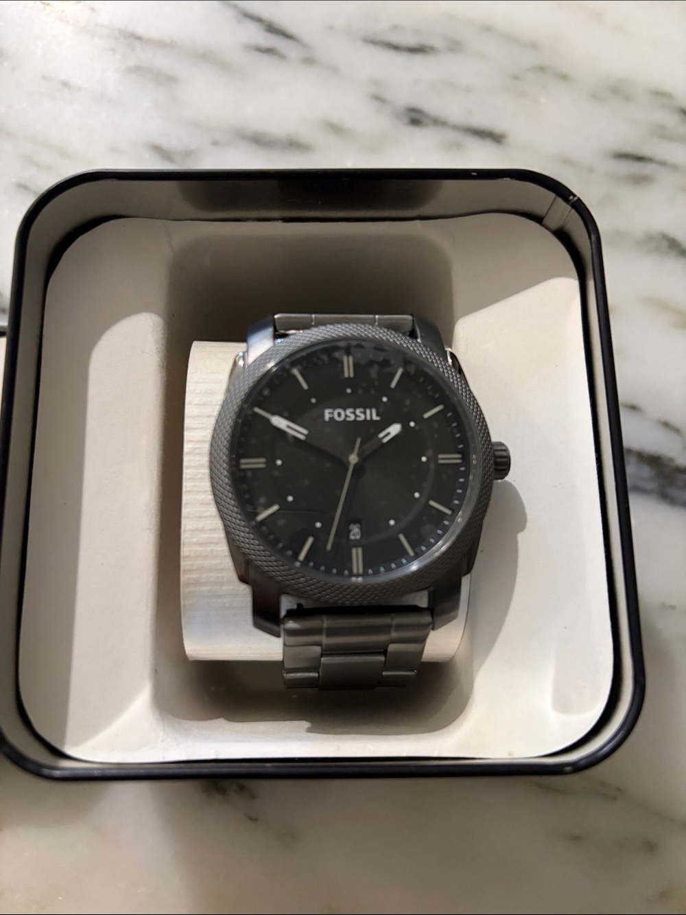 Fossil Platinum Grey Watch - Mens
